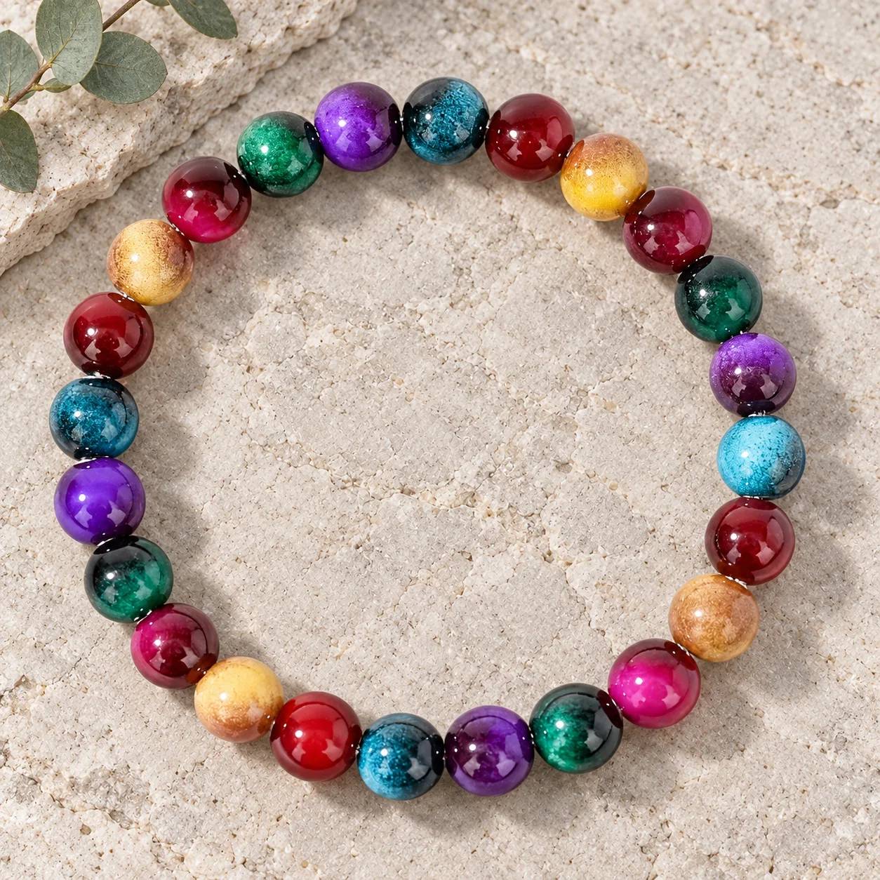 Tiger Eye Beaded Bracelet — Boho — Tiger Eye bracelets