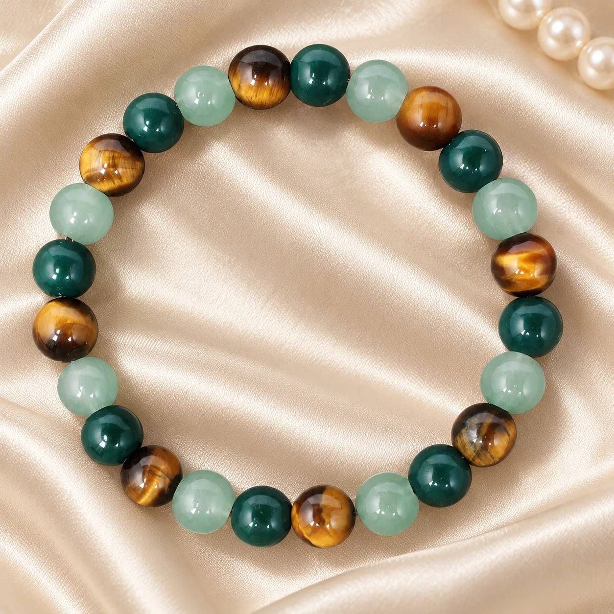 Tiger Eye Beaded Bracelet — Abundance — Tiger Eye bracelets