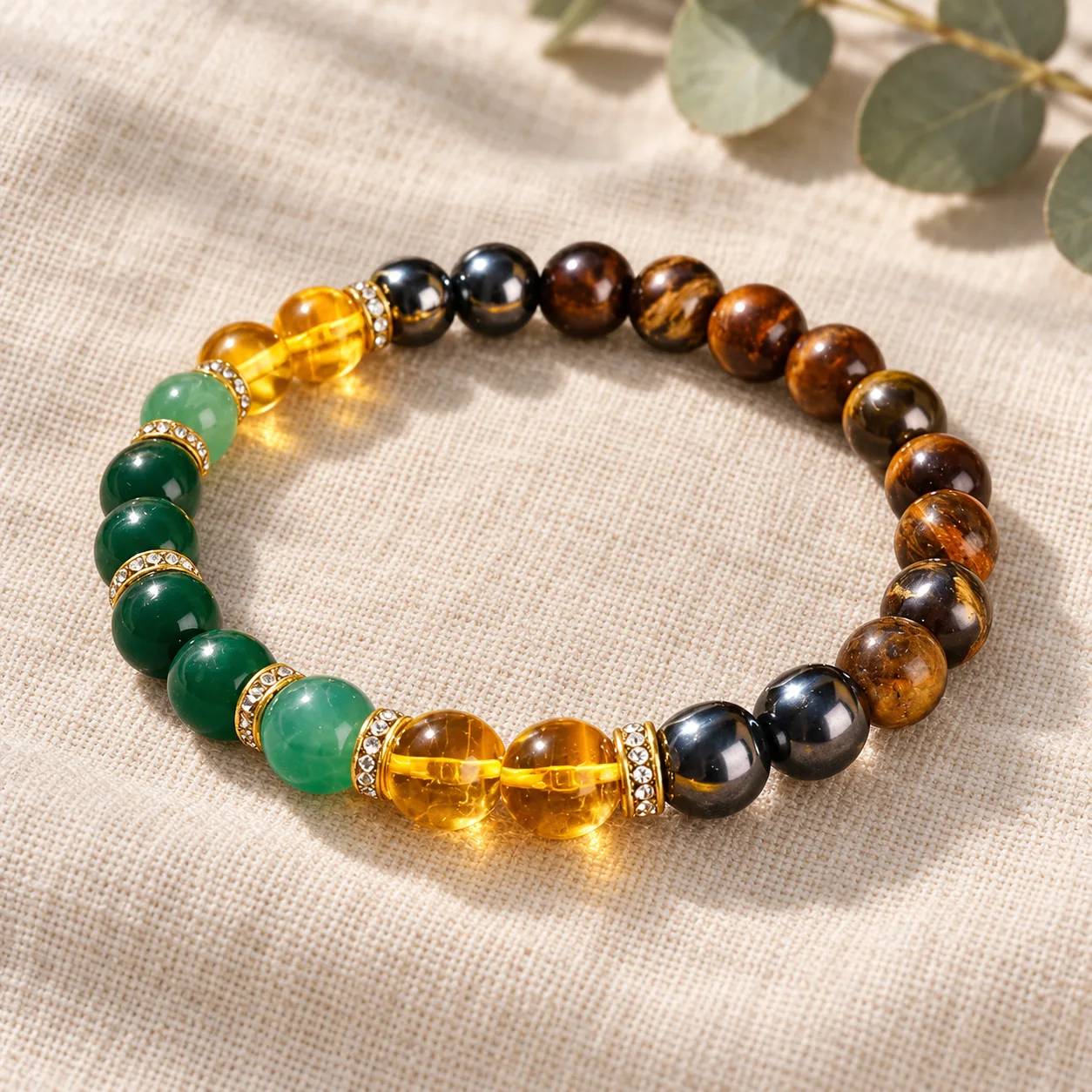 Citrine Beaded Bracelet — Abundance — Citrine bracelets