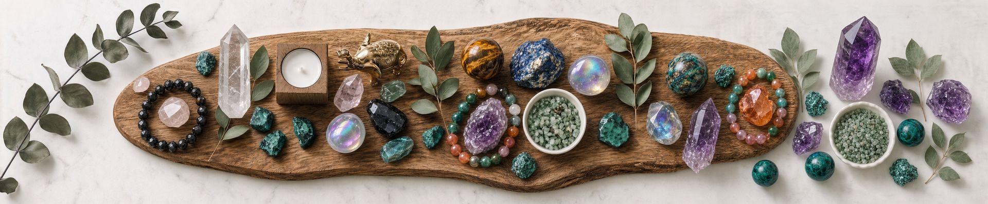 All healing crystals and conscious jewelry