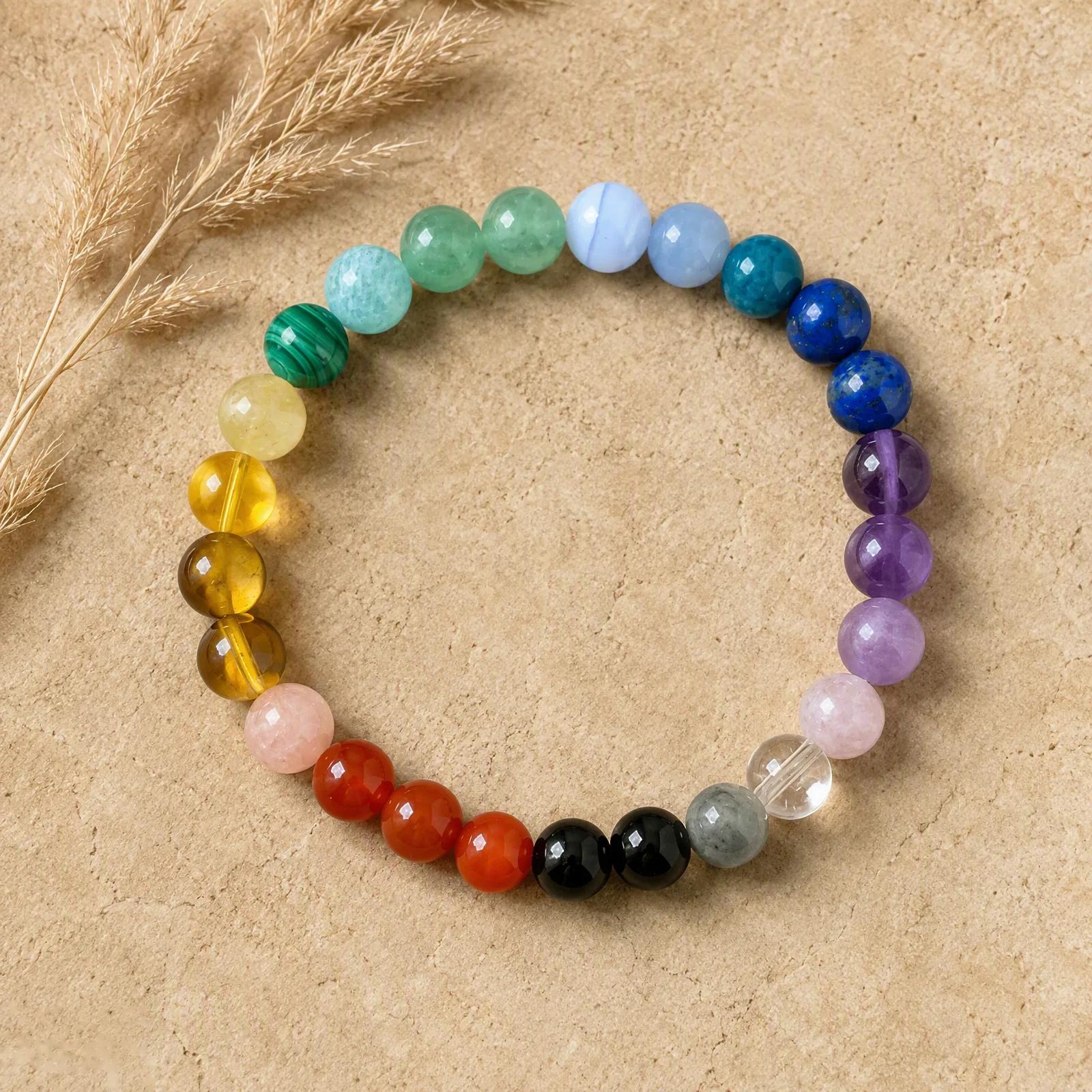 Natural Stone Beaded Bracelet view 3