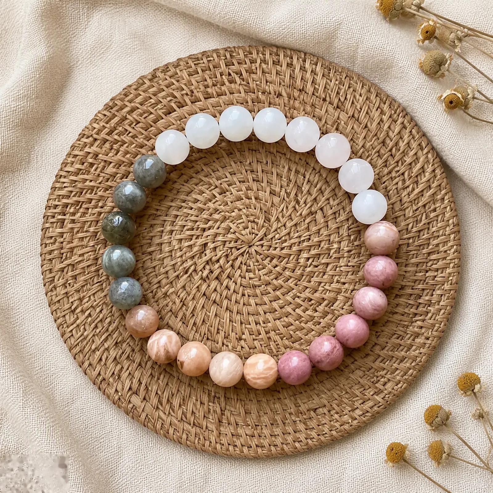 Natural Stone Beaded Bracelet view 4