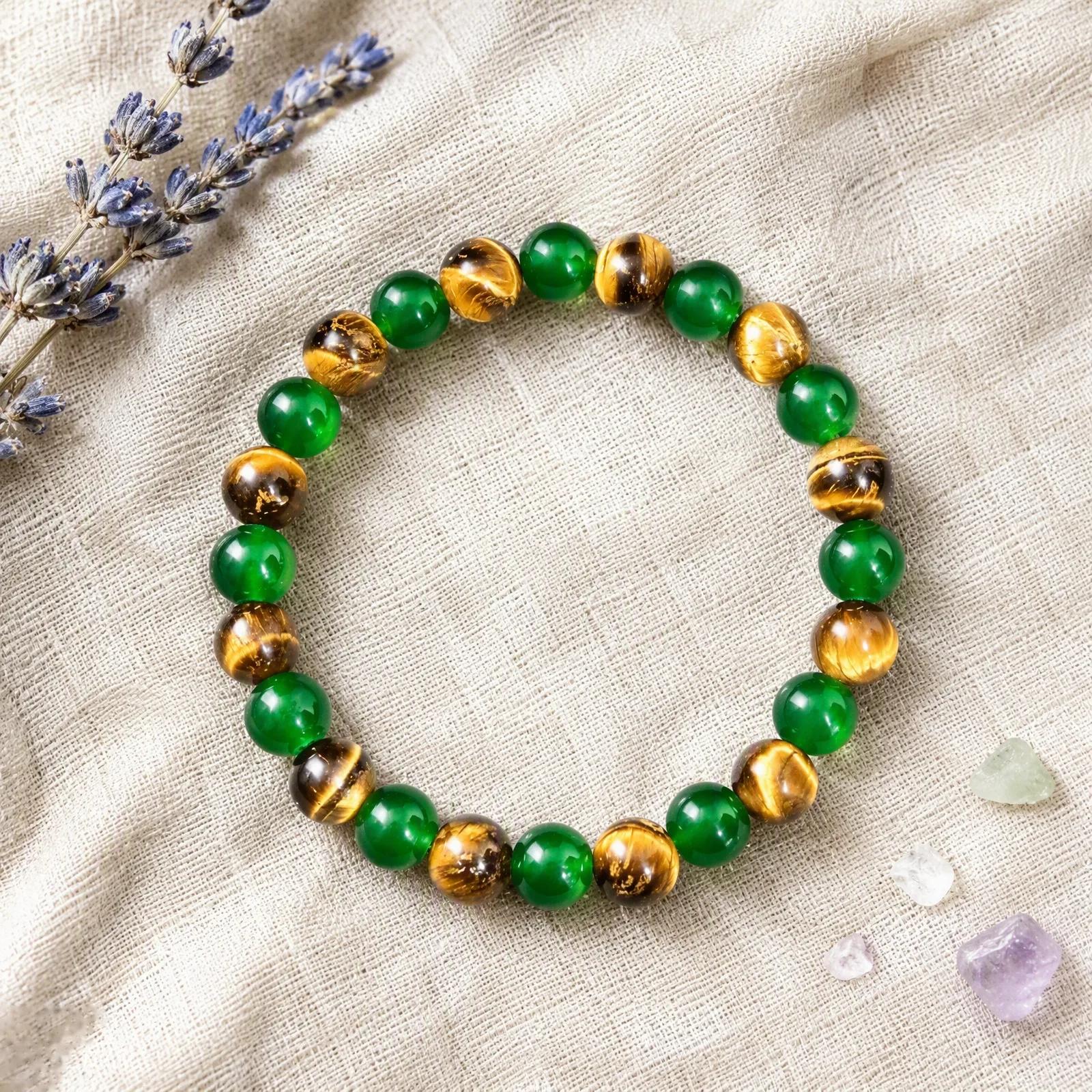 Natural Stone Beaded Bracelet — Punk view 3