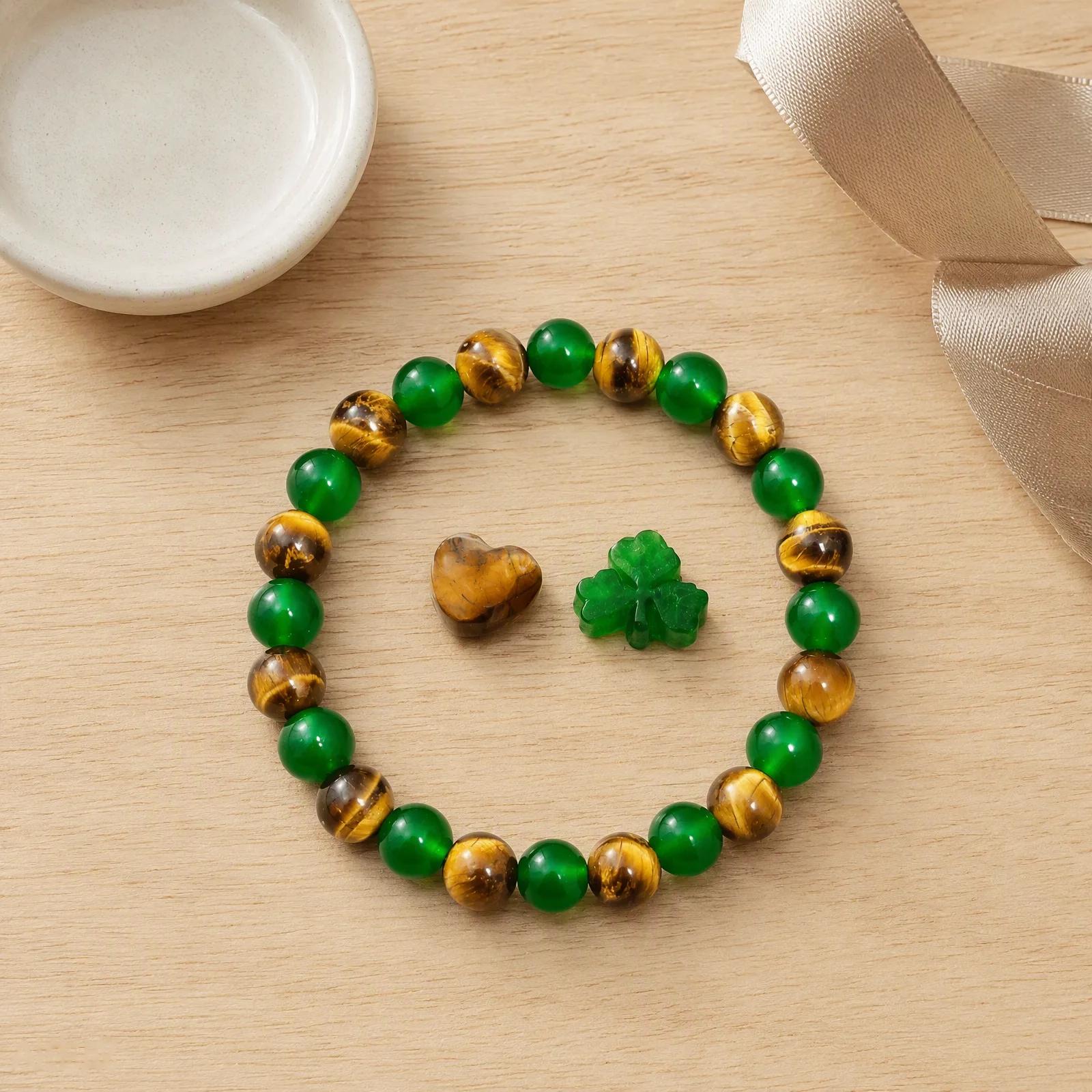 Natural Stone Beaded Bracelet view 4