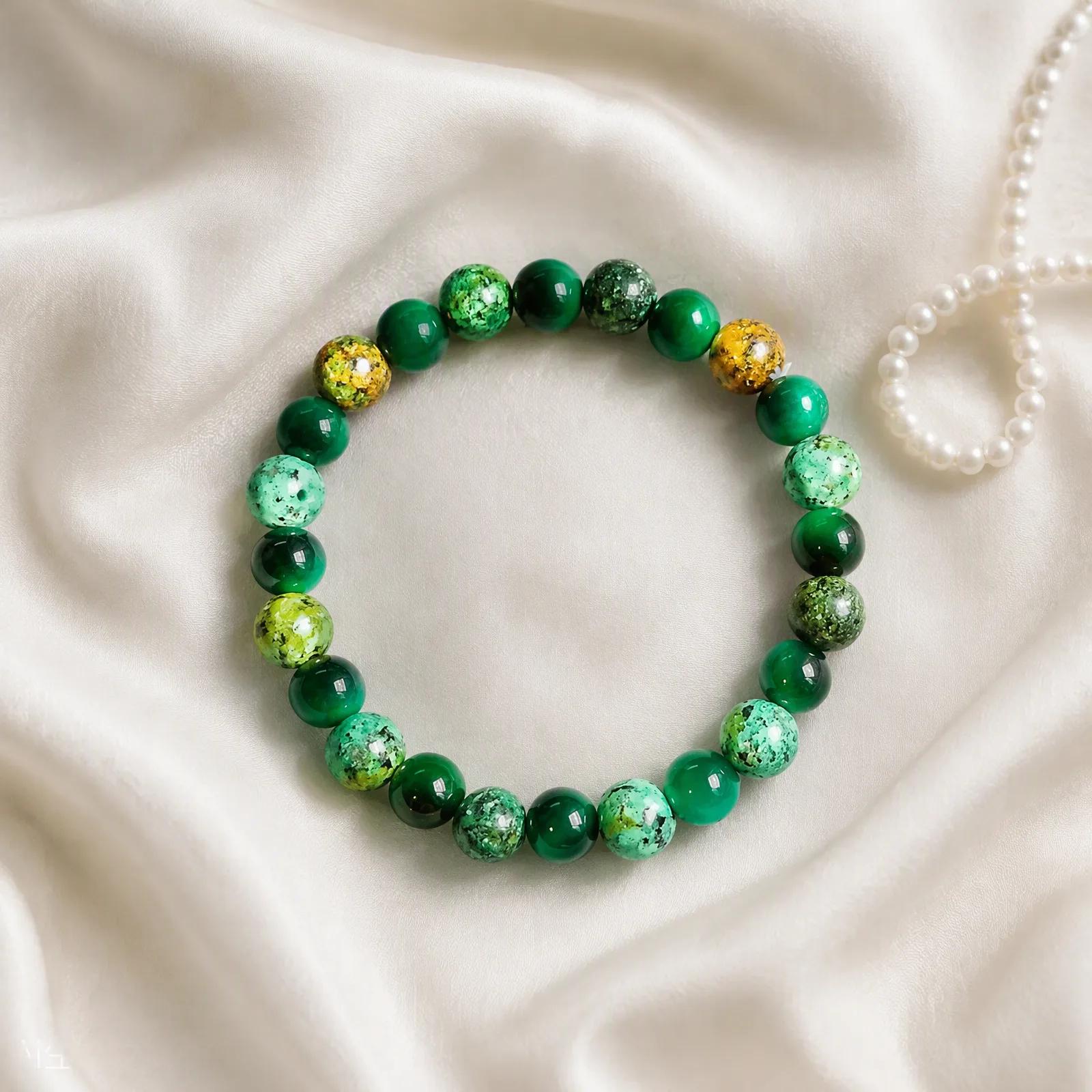Natural Stone Beaded Bracelet — genuine  crystal, Imported origin
