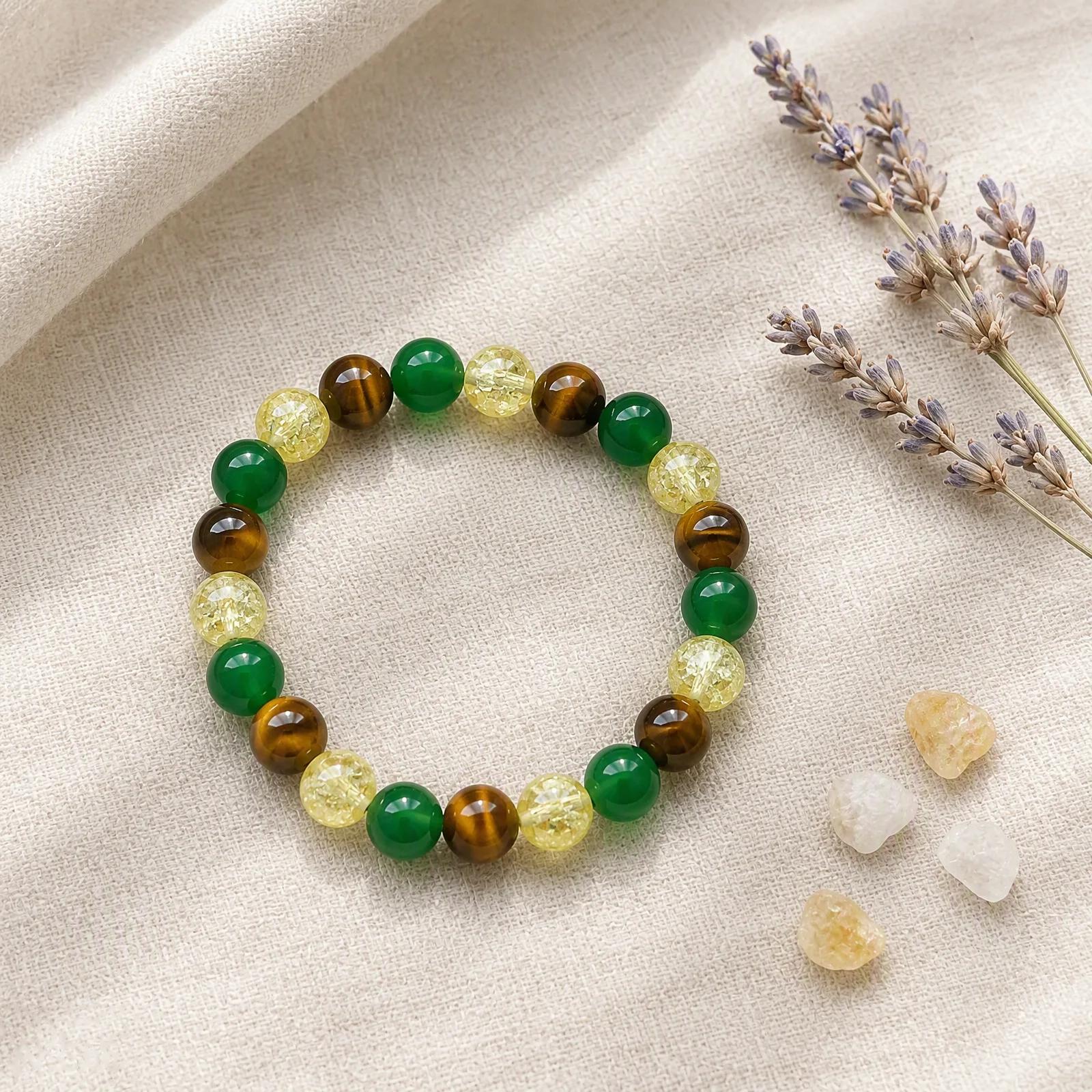 Tiger Eye Beaded Bracelet view 4