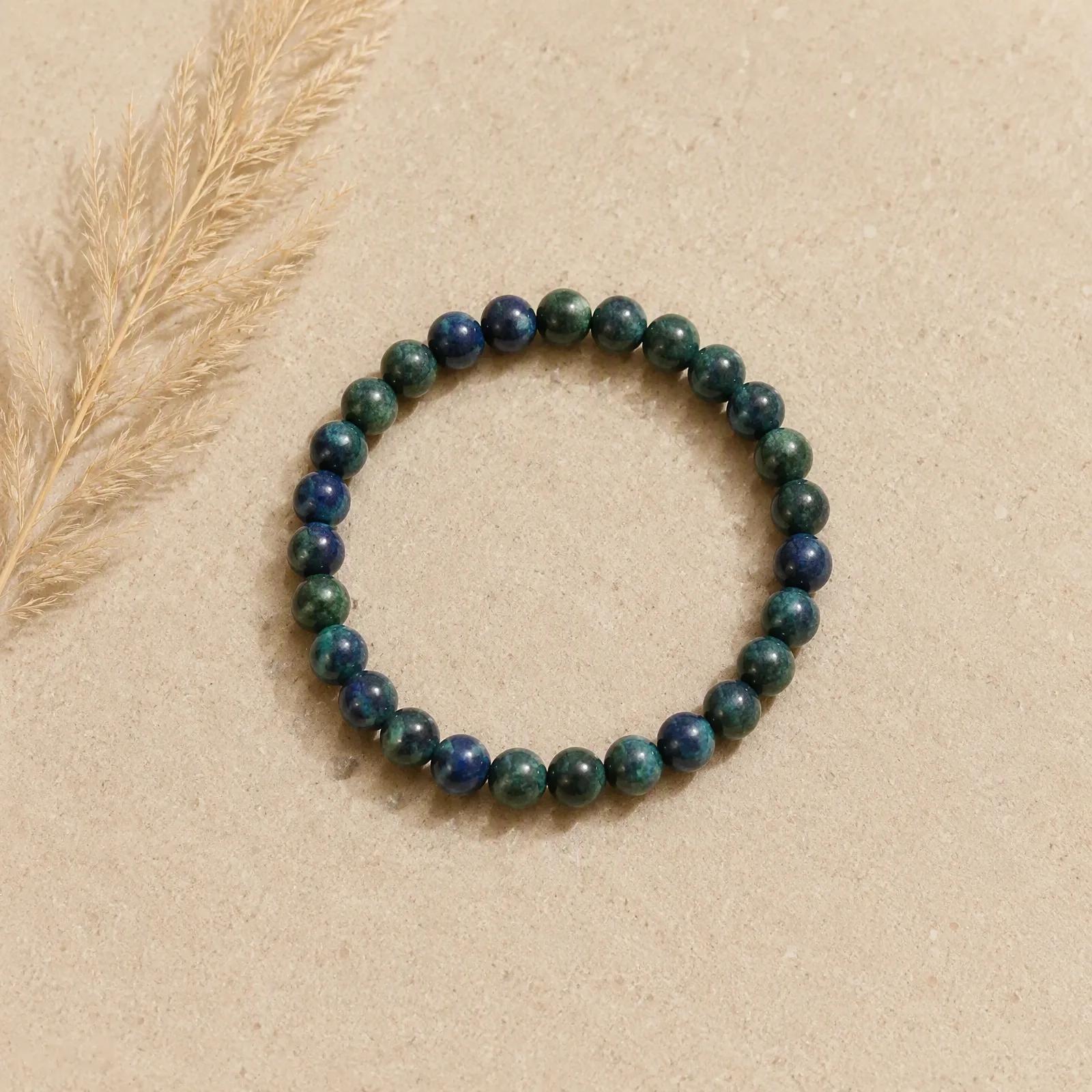 Lapis Lazuli Beaded Bracelet — Handmade view 2