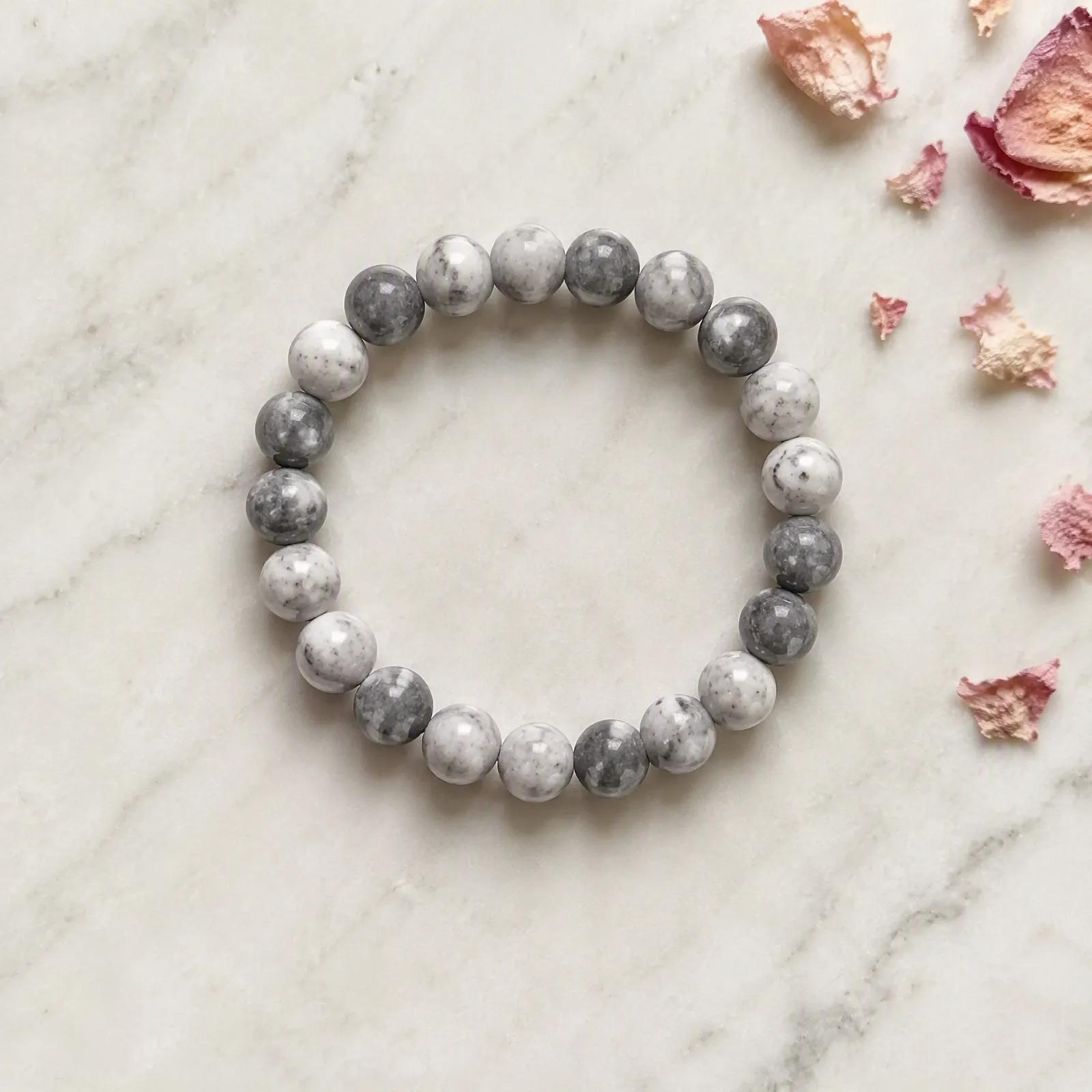 Picasso Stone & Picture Stone Beaded Bracelet view 3