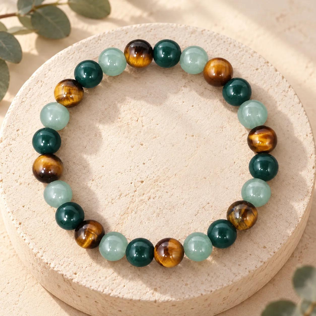 Tiger Eye Beaded Bracelet — Abundance view 2