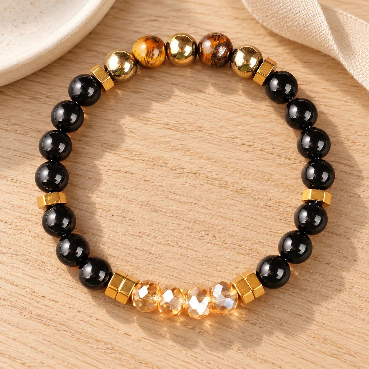 Pyrite Beaded Bracelet — Vintage view 1