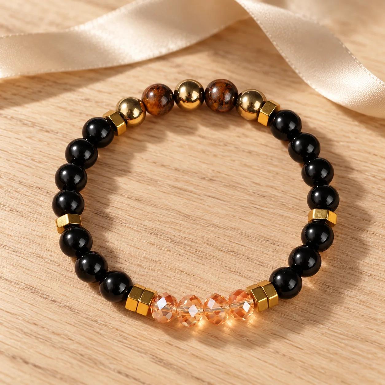 Pyrite Beaded Bracelet — Vintage view 2