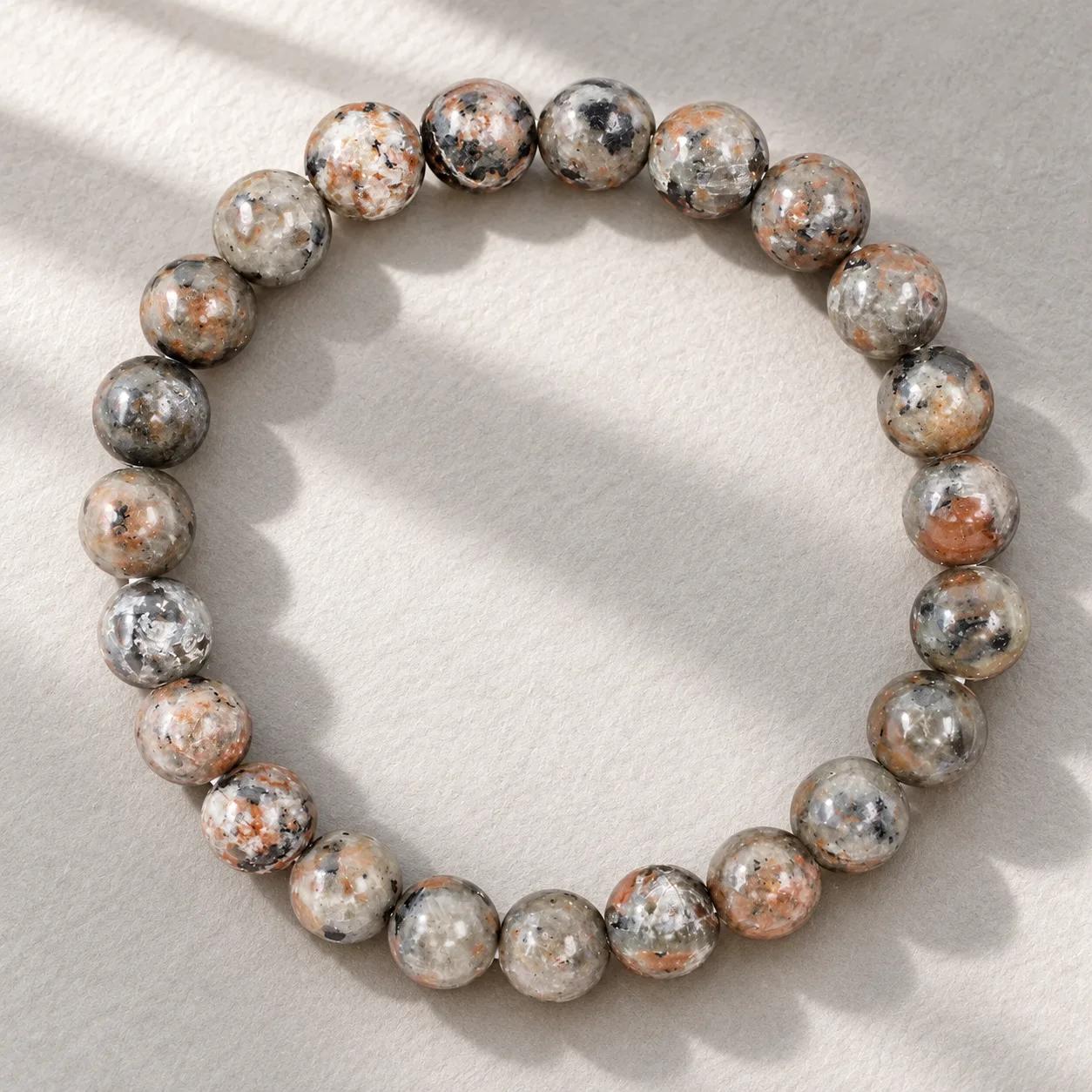 Flame Stone Beaded Bracelet — Punk view 2