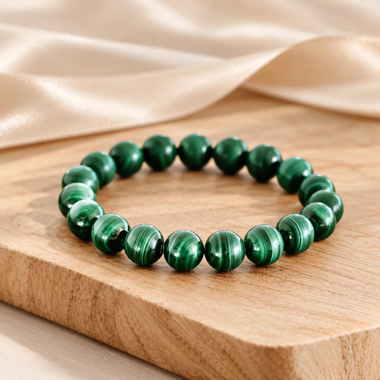 The Anxiety Bracelet — Malachite view 2