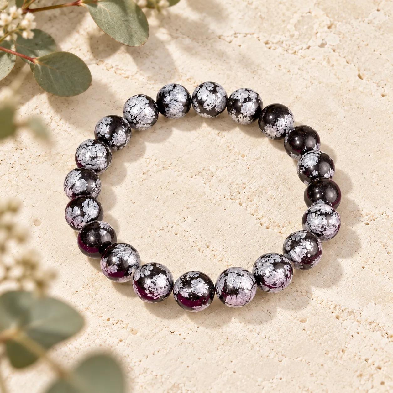 The Pattern Breaker — Snowflake Obsidian — genuine Obsidian crystal, Imported origin