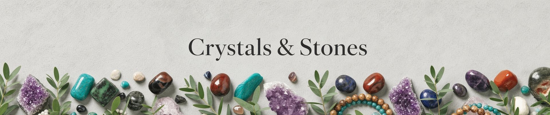 A collection of natural crystal specimens
