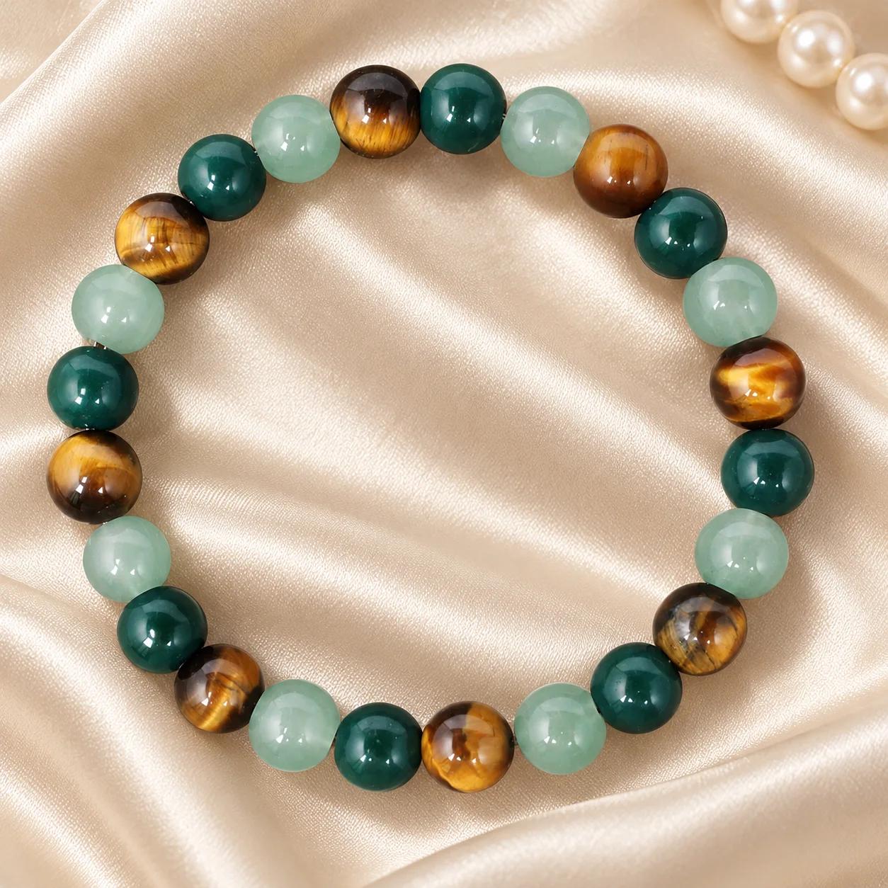 Tiger Eye Beaded Bracelet — Abundance view 1