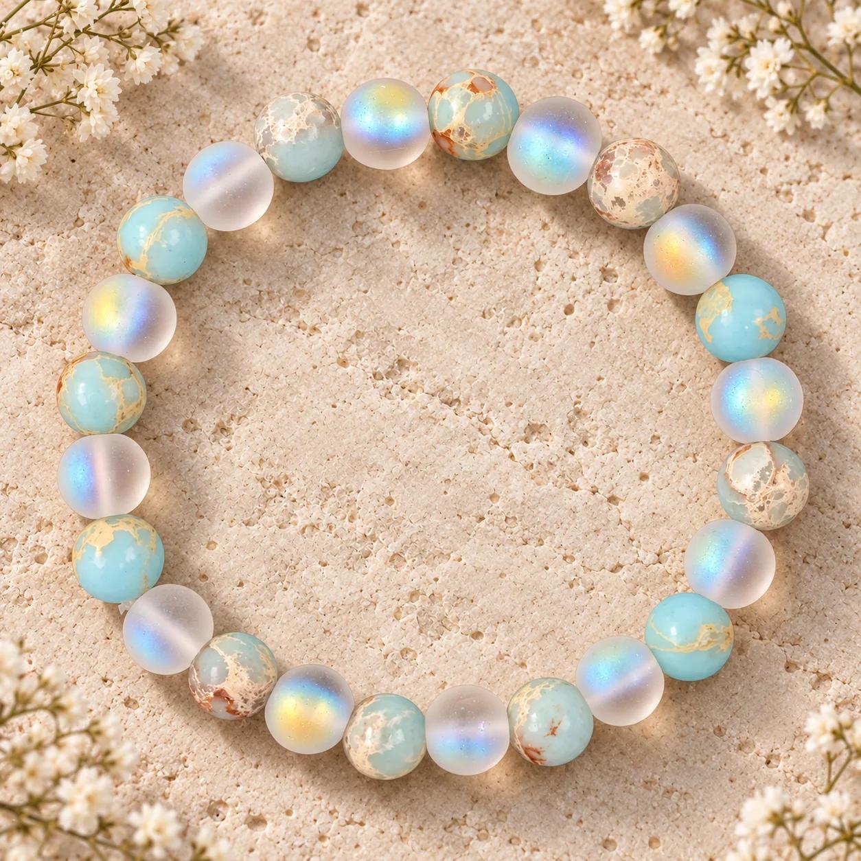 Shoushan Stone Beaded Bracelet view 1