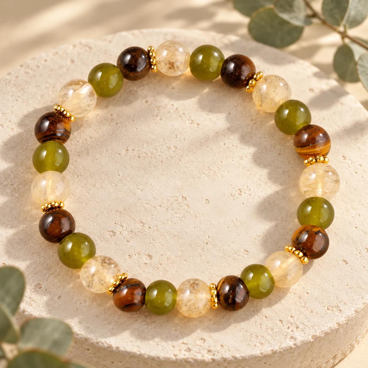 Citrine Beaded Bracelet — Abundance view 2